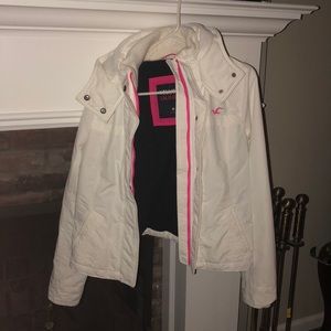 White Hollister winter coat